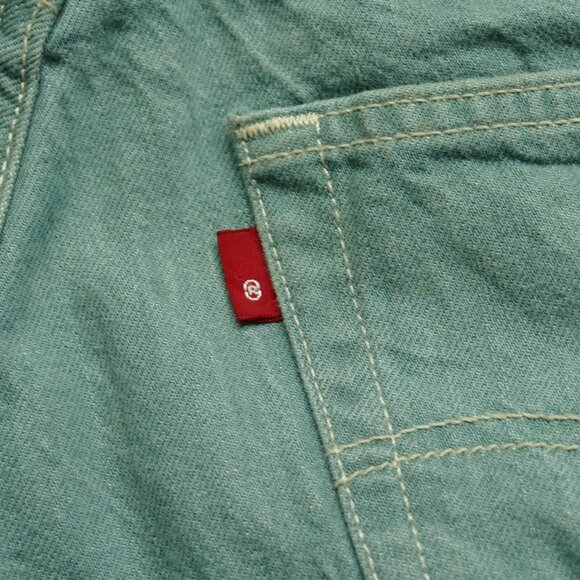 Vtg  Levis 501XX Denim Jeans Mens 36 Green Button Fly Mens 34 x 34 (34 x 31) - Picture 7 of 13